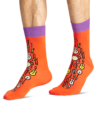 There are seven notes | Funny colored socks | Buy funny colored socks ...