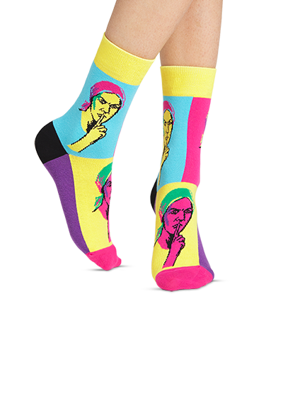 Keep quiet | Funny colored socks | Buy funny colored socks for women ...