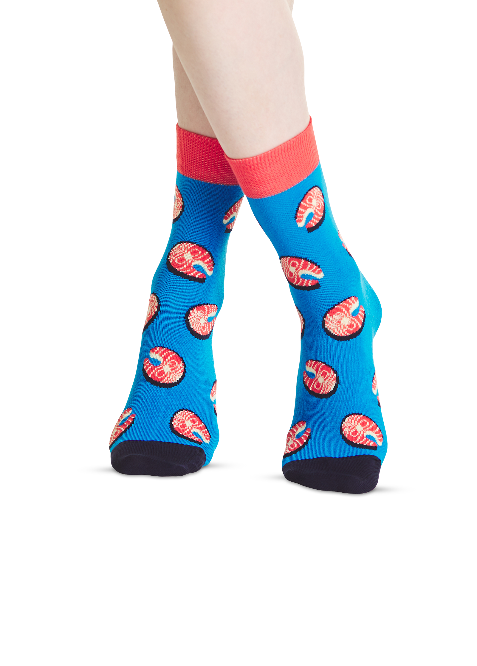 Salmon butterfly | Funny colored socks | Buy funny colored socks for ...