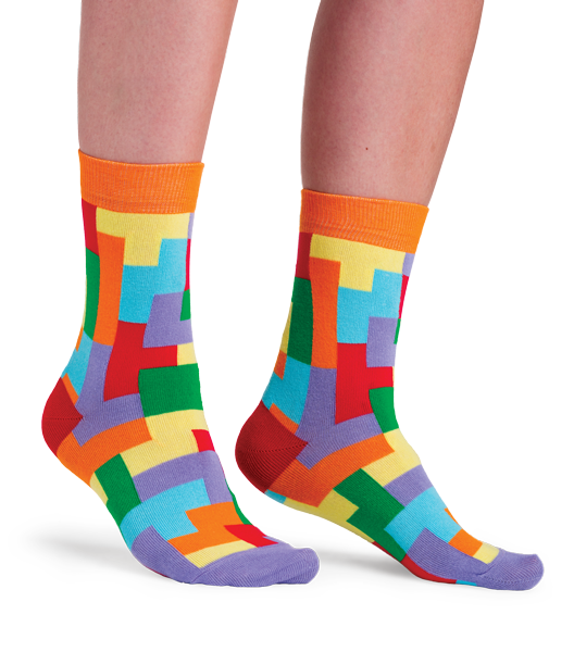Tetris | Funny colored socks | Buy funny colored socks for women, men ...
