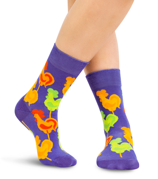 Rooster Lollipop | Funny colored socks | Buy funny colored socks for ...
