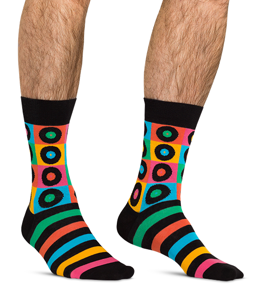 Disco and Rock and Roll | Funny colored socks | Buy funny colored socks ...