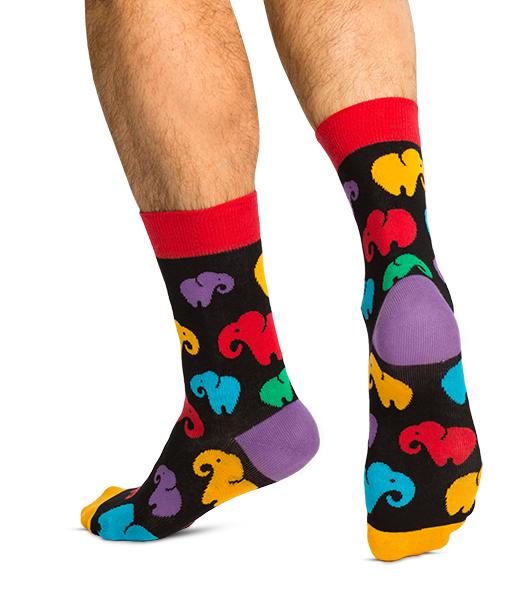 My Friends Elephants | Funny colored socks | Buy funny colored socks ...