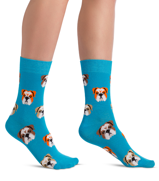 Bulldog | Funny colored socks | Buy funny colored socks for women, men ...