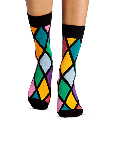 Harlequin | Funny colored socks | Buy funny colored socks for women ...