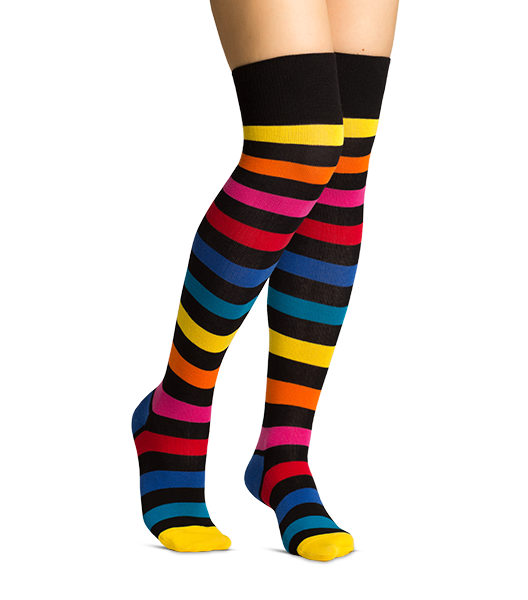 Pippi Longstocking Over the Knee | Funny colored socks | Buy funny ...