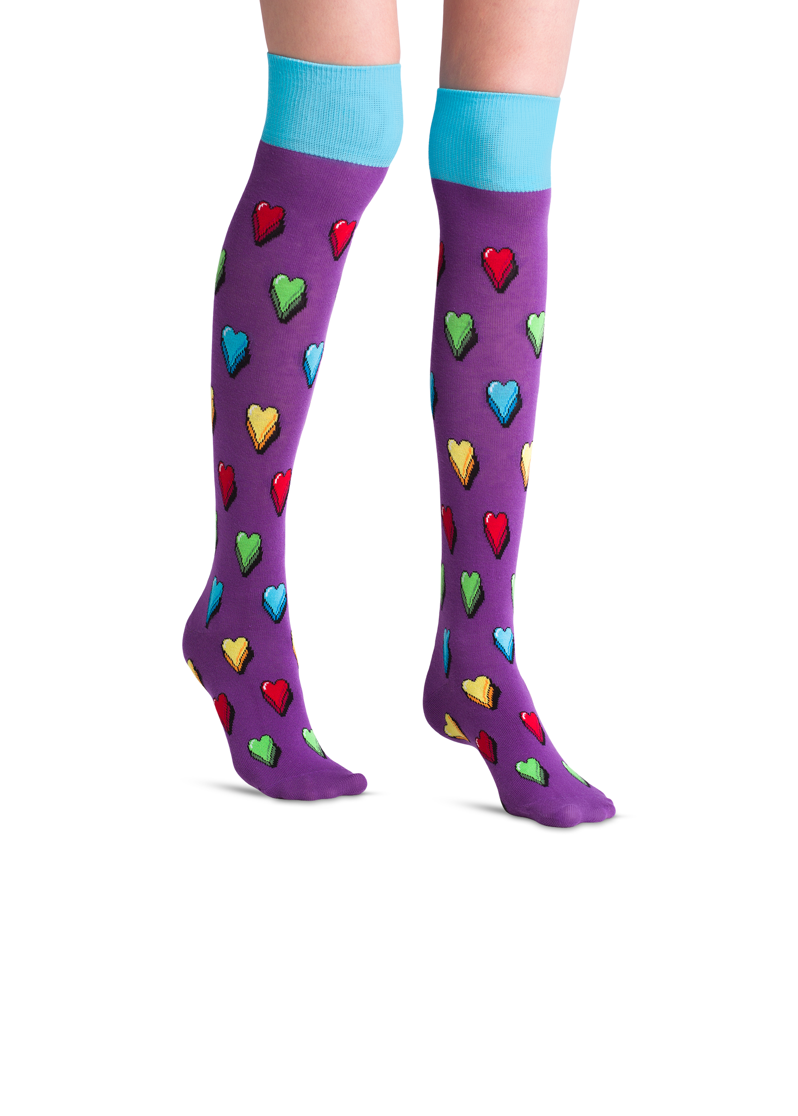 Heartbreaker Over The Knee Funny colored socks Buy funny colored