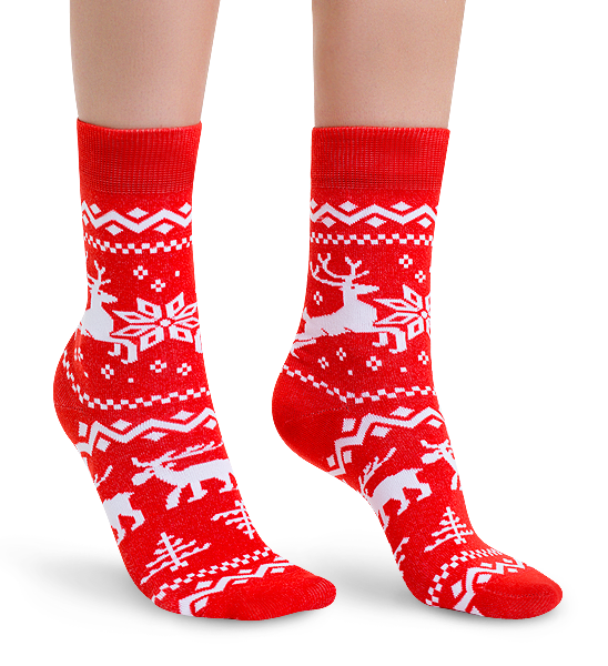 Three Christmas Deers | Funny colored socks | Buy funny colored socks ...